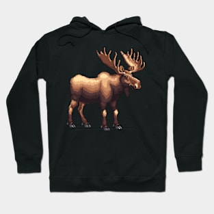 Pixel Moose Hoodie